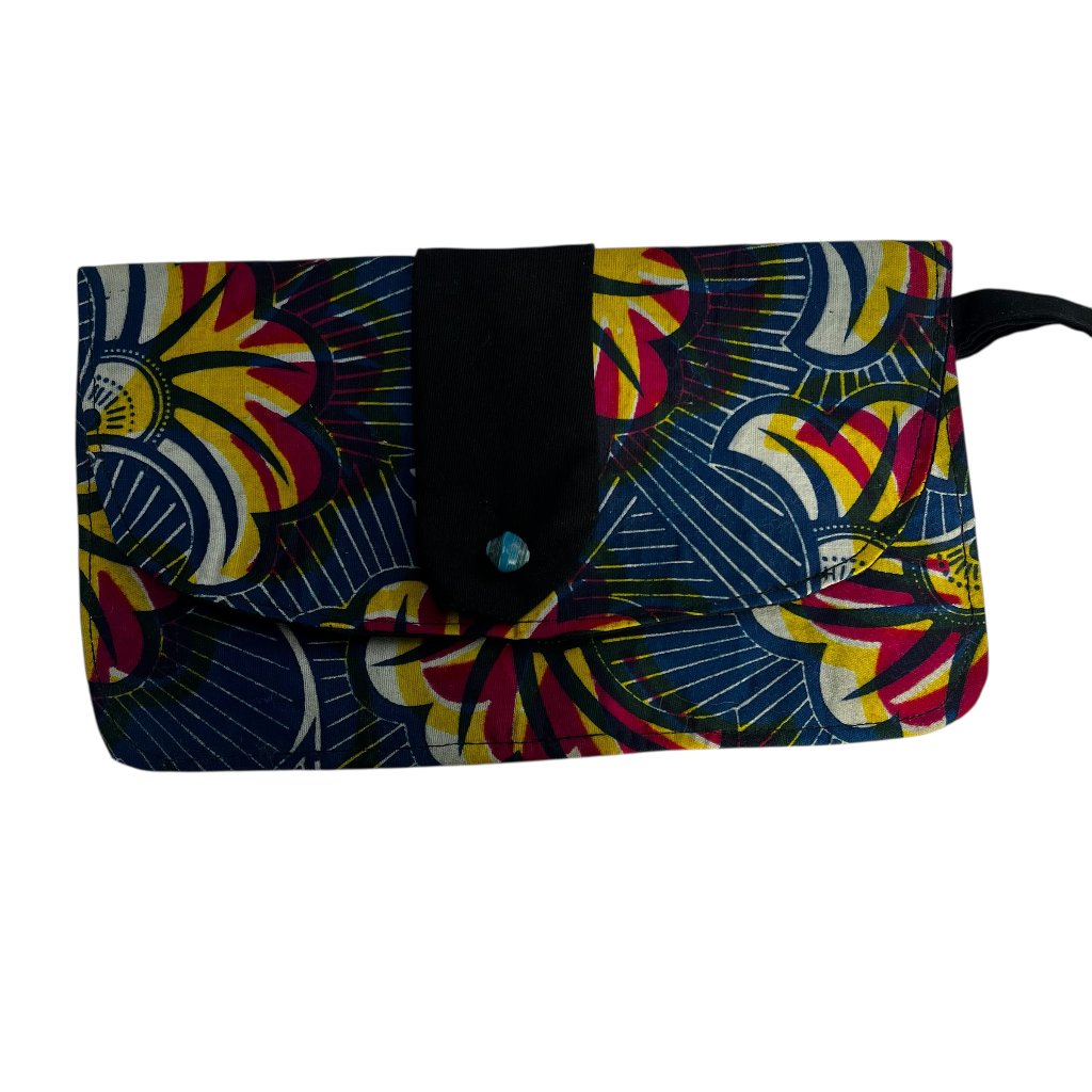 Blue BeautybagWristlet That Looks Handmade